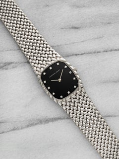 Vintage 1970s Audemars Piguet Heavy Cobra 18K WG Black Diamond Dial Manual 27 mm