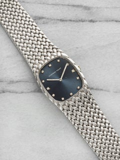 Vintage 1970s Audemars Piguet Heavy Cobra 18K WG Blue Diamond Dial Manual 27 mm