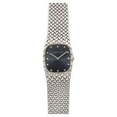 Vintage 1970s Audemars Piguet Heavy Cobra 18K WG Blue Diamond Dial Manual 27 mm