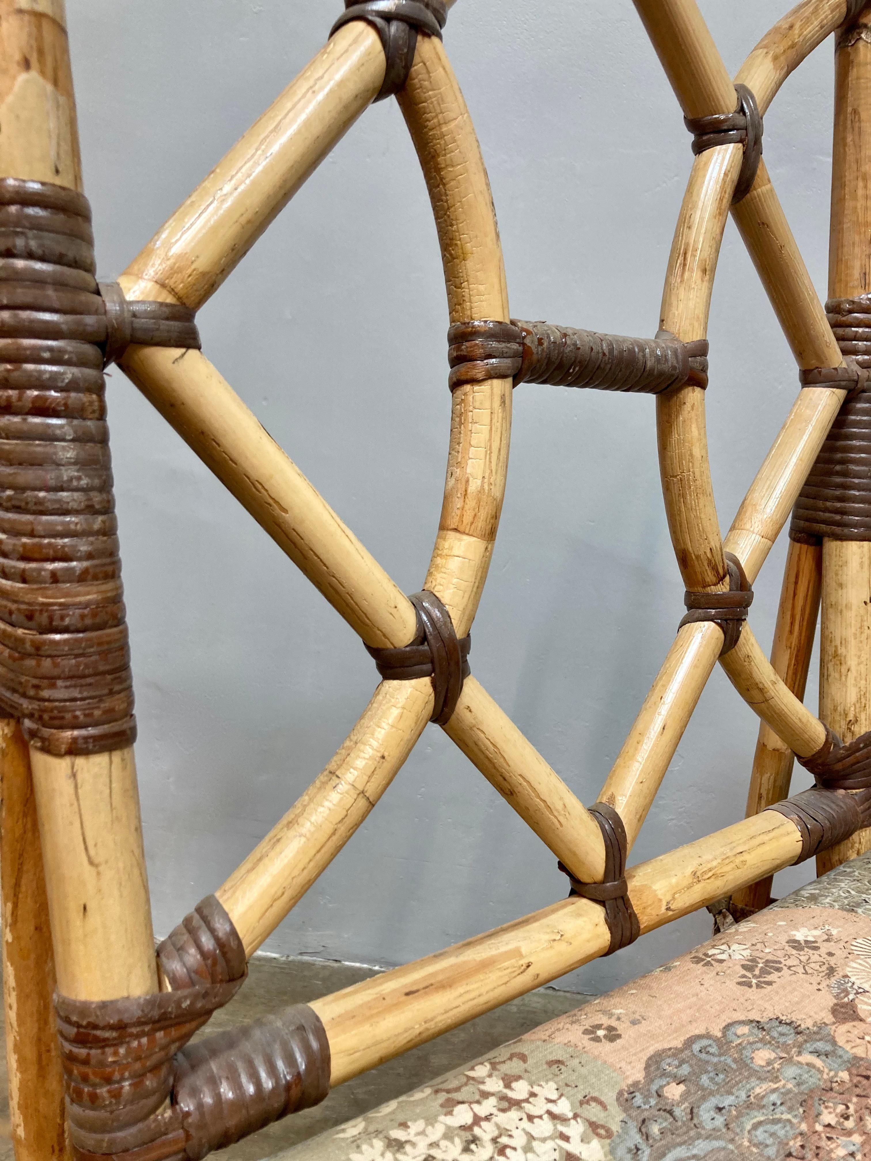 Sedie da pranzo in bambù vintage anni '70 (set di 6) in vendita 2