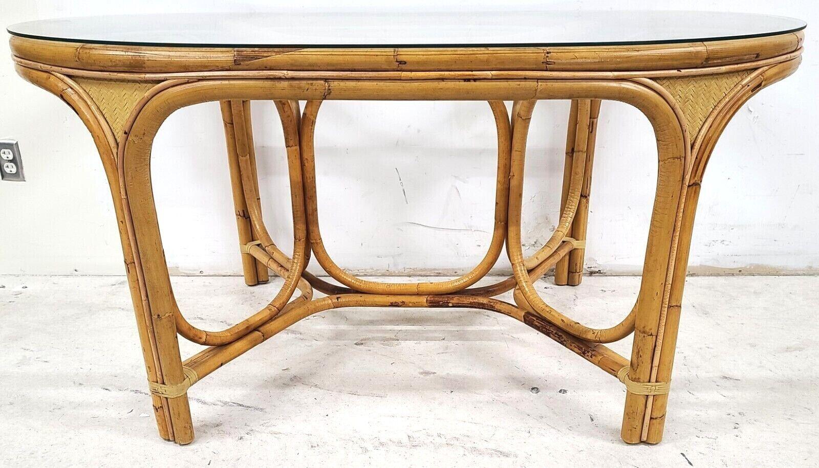 vintage bamboo table