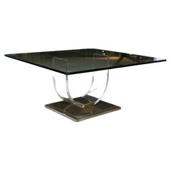 Vintage 1970's Belgo Chrom Belgian Designed Coffee Table