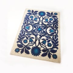 Berg Rya Teppich Flower Power, hergestellt von Bergoss, Niederlande, 1970er Jahre