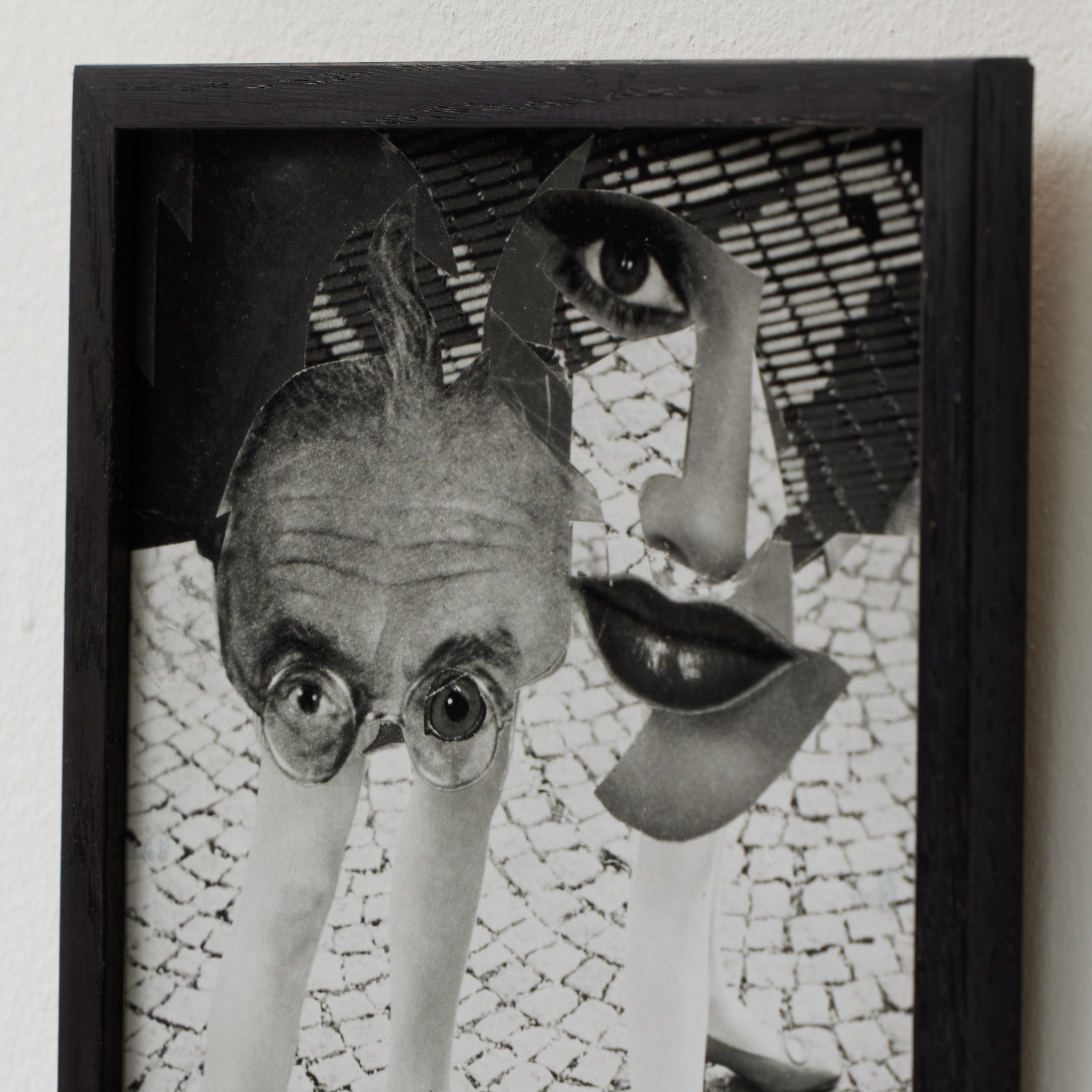 Schwarze und weiße Archivfotografie einer Hannah Höch Dada Collage aus den 1970er Jahren im Angebot 4