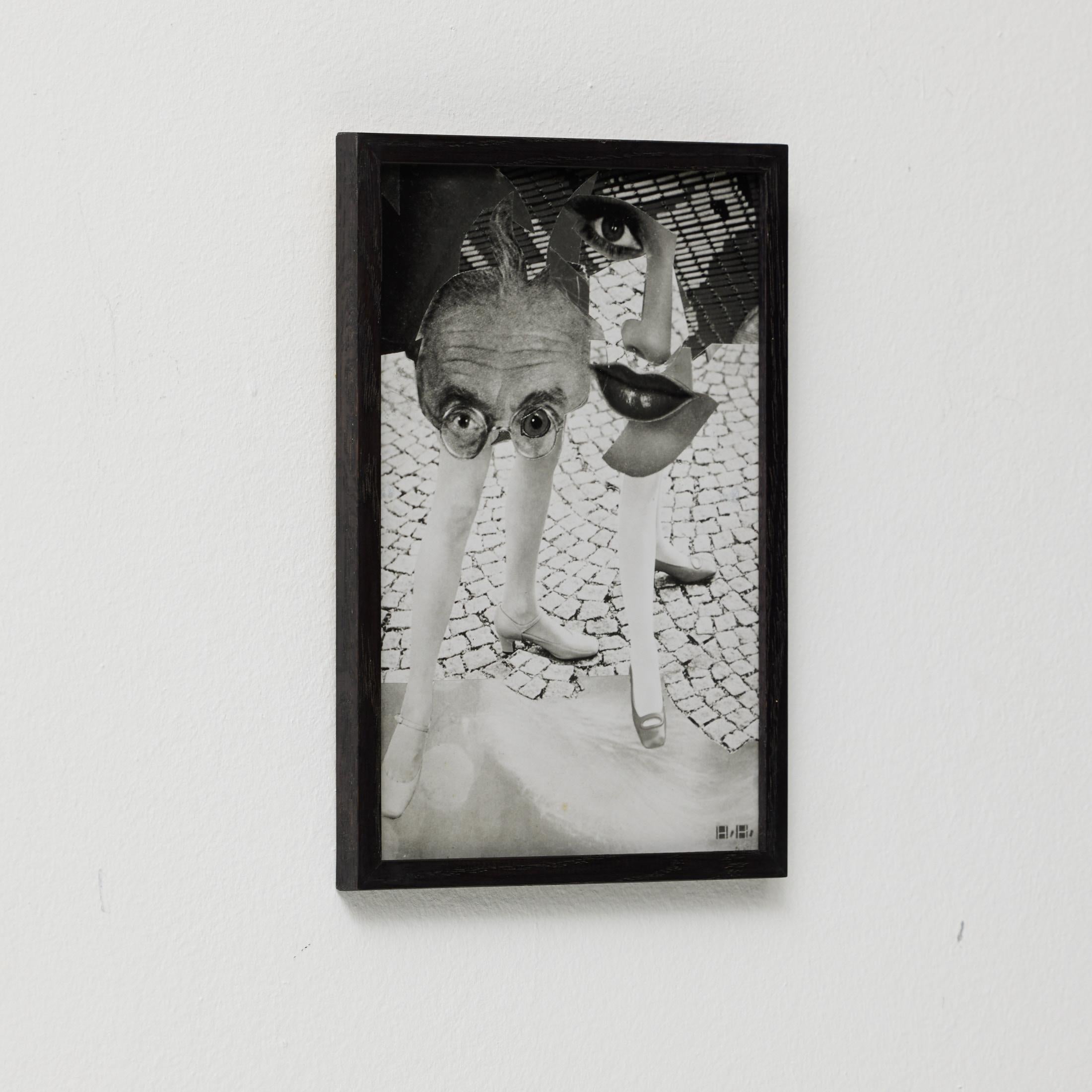 Schwarze und weiße Archivfotografie einer Hannah Höch Dada Collage aus den 1970er Jahren (Moderne der Mitte des Jahrhunderts) im Angebot