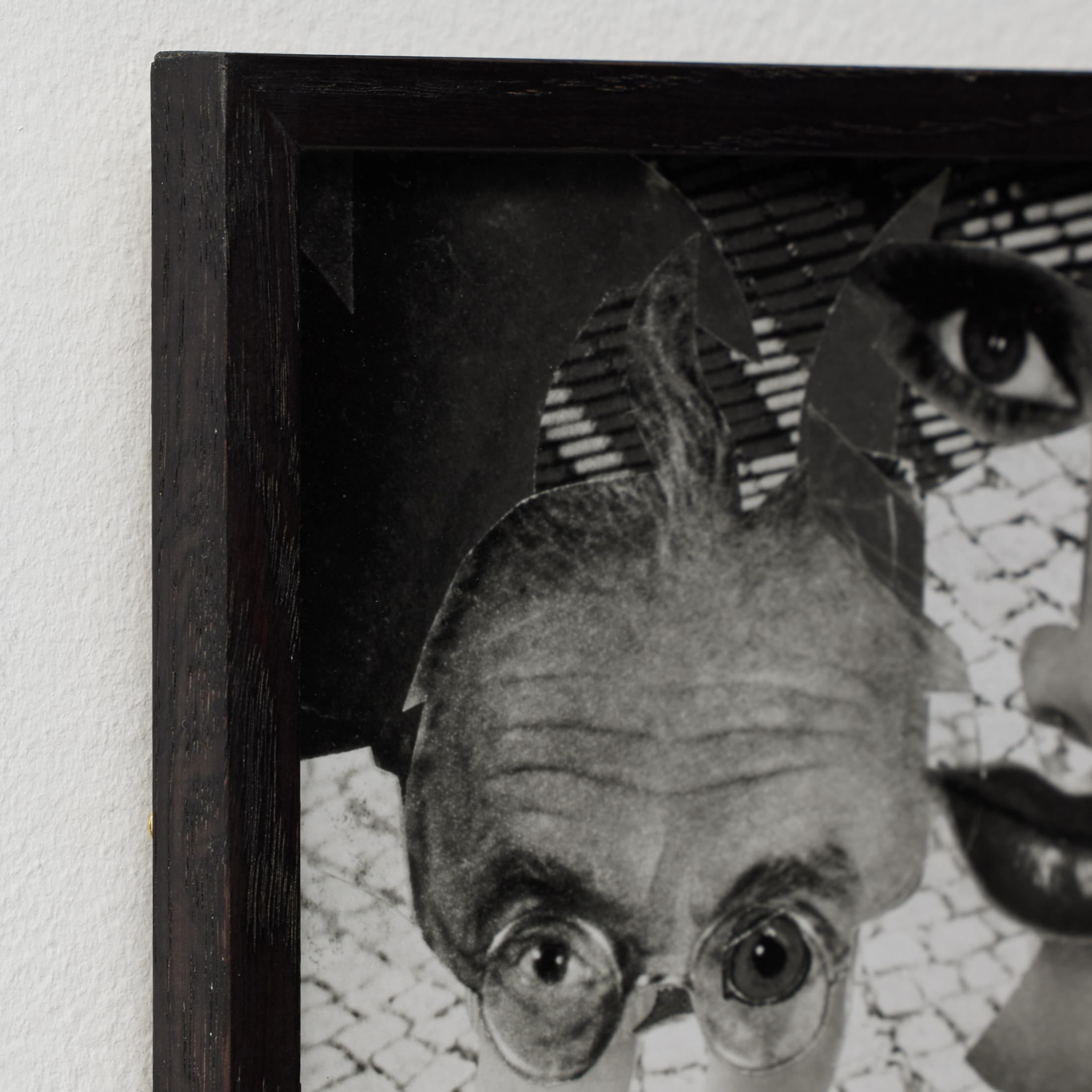 Schwarze und weiße Archivfotografie einer Hannah Höch Dada Collage aus den 1970er Jahren im Zustand „Gut“ im Angebot in Barcelona, Barcelona