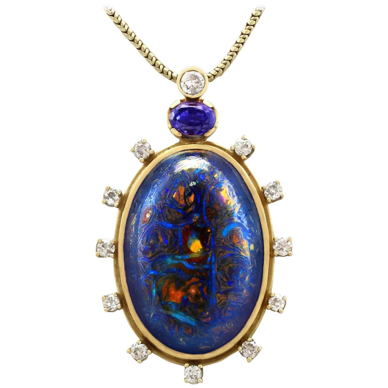 Opale Boulder Taillée Cabochon 3.45cts - Naturelle Australie - Cadeau Noël