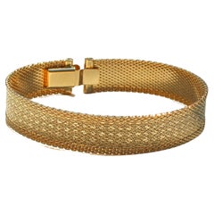 Vintage 1970s Bracelet - 18 Carat Gold Plated Deadstock