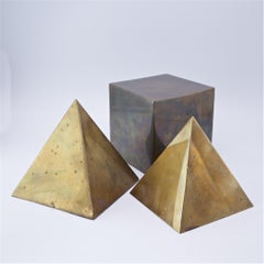 ONLY 2 PYRAMID SCULPTURES (No Cube)
