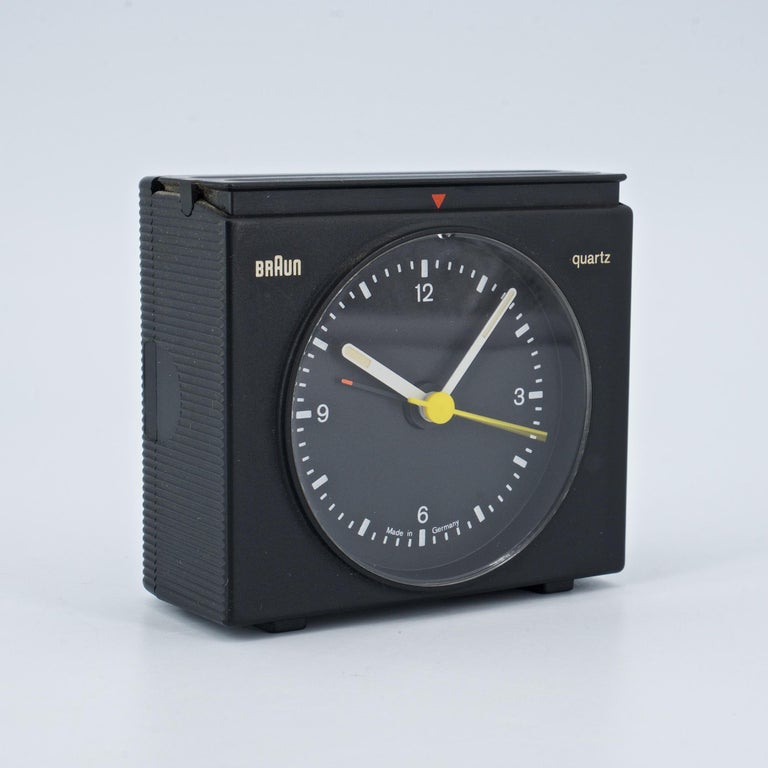 Vintage 1970s Braun Table Alarm Clock by Dieter Rams + Dietrich Lubs