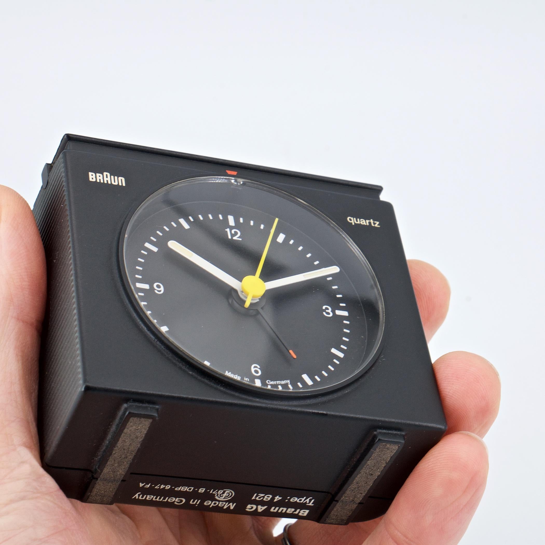 Post-Modern Vintage 1970s Braun Table Alarm Clock by Dieter Rams + Dietrich Lubs For Sale