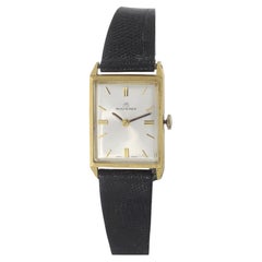 Vintage 1970s Bucherer 18KT Yellow Gold Rectangular Dress Watch – Manual Wind