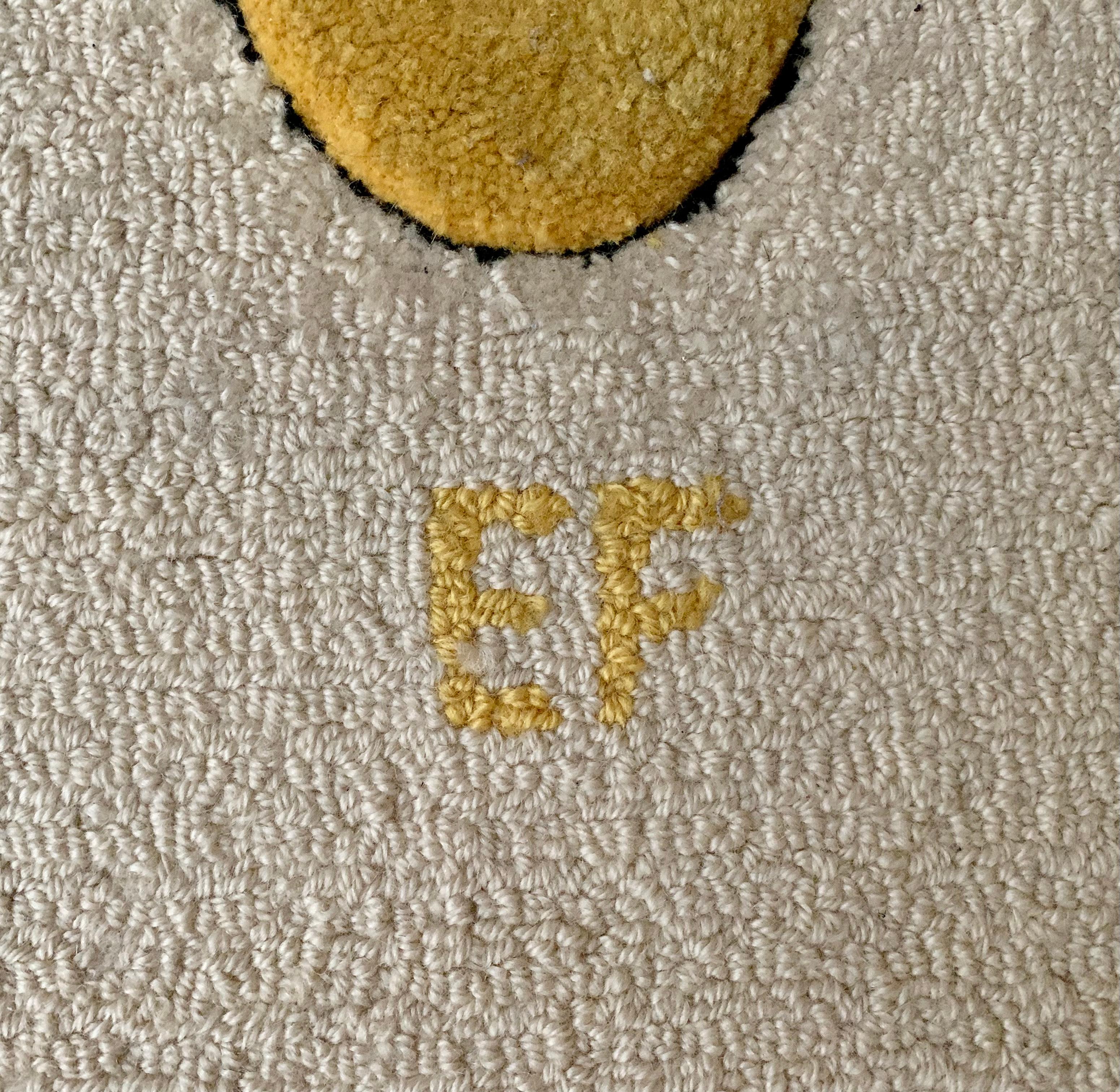 Tapis en laine sculpté Burt Groedel Edward Fields des années 1970, tapisserie et tapisserie en vente 1