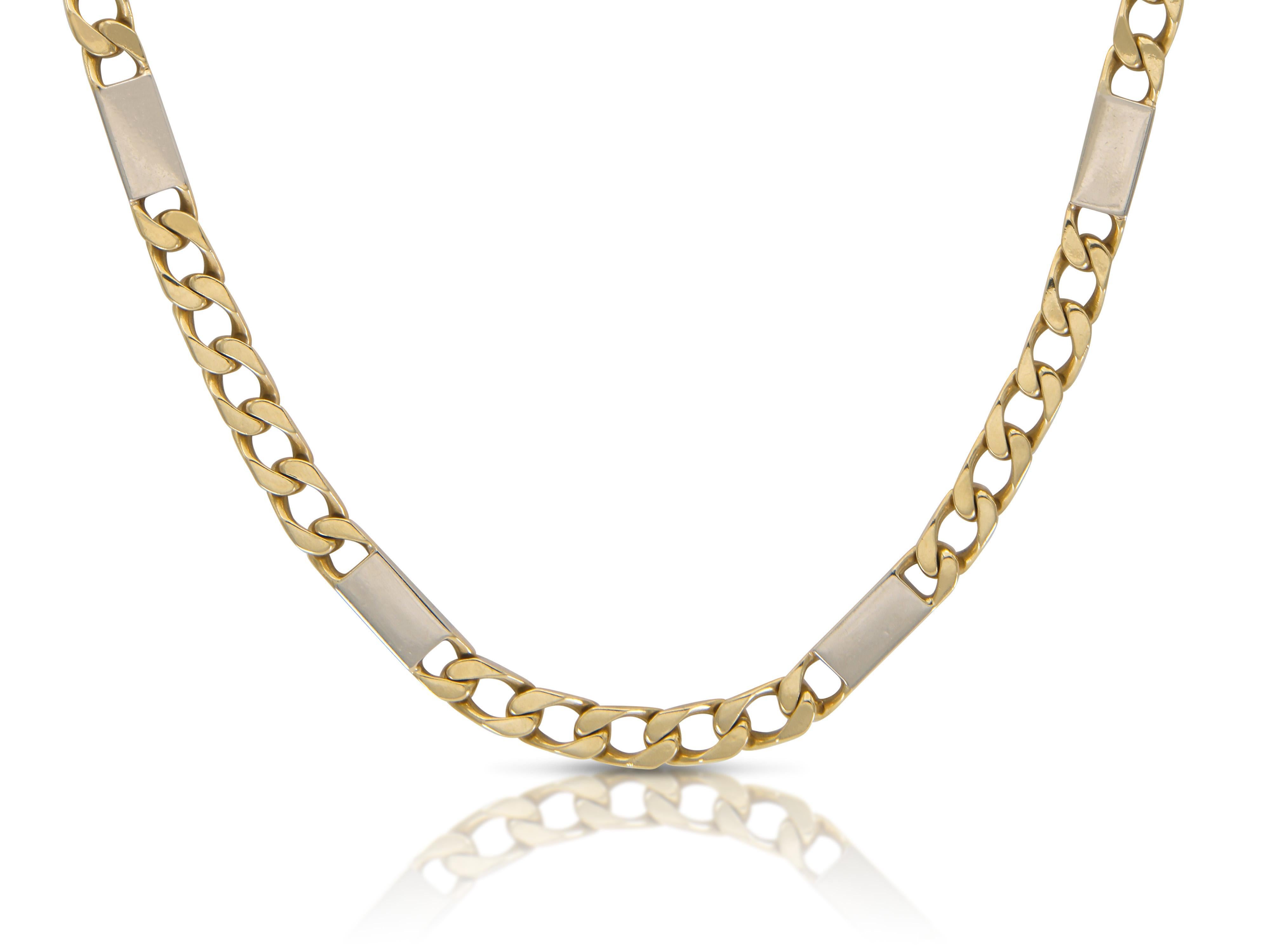 Bvlgari, collier à maillons cubains vintage des années 1970 Bon état - En vente à New York, NY