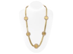 Vintage 1970s Bvlgari Monete 7 Coin Chain Necklace