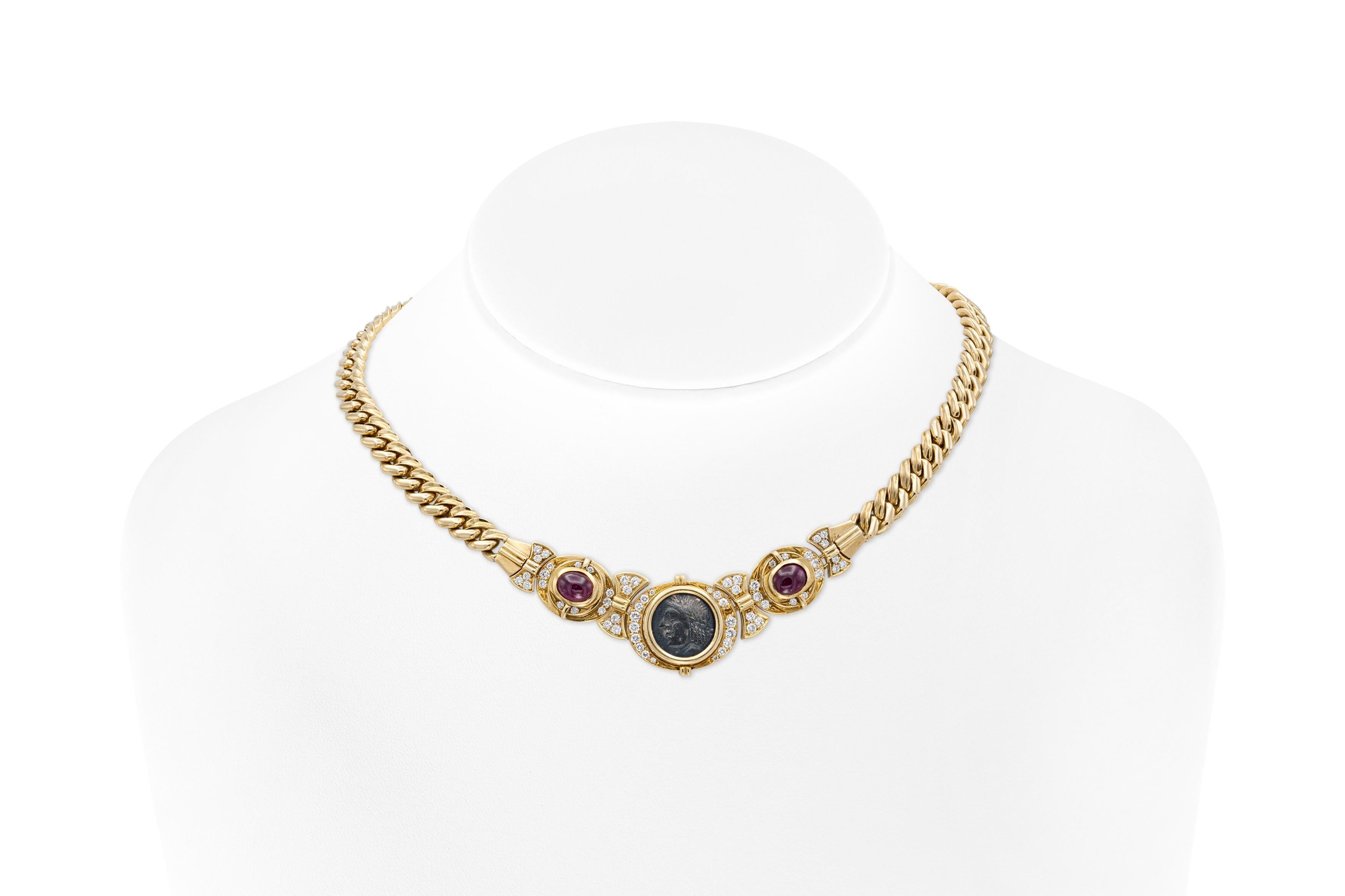 bulgari ruby chain necklace