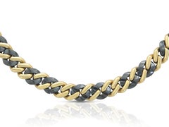 Vintage 1970s Bvlgari Two-Toned Link Chain Necklace