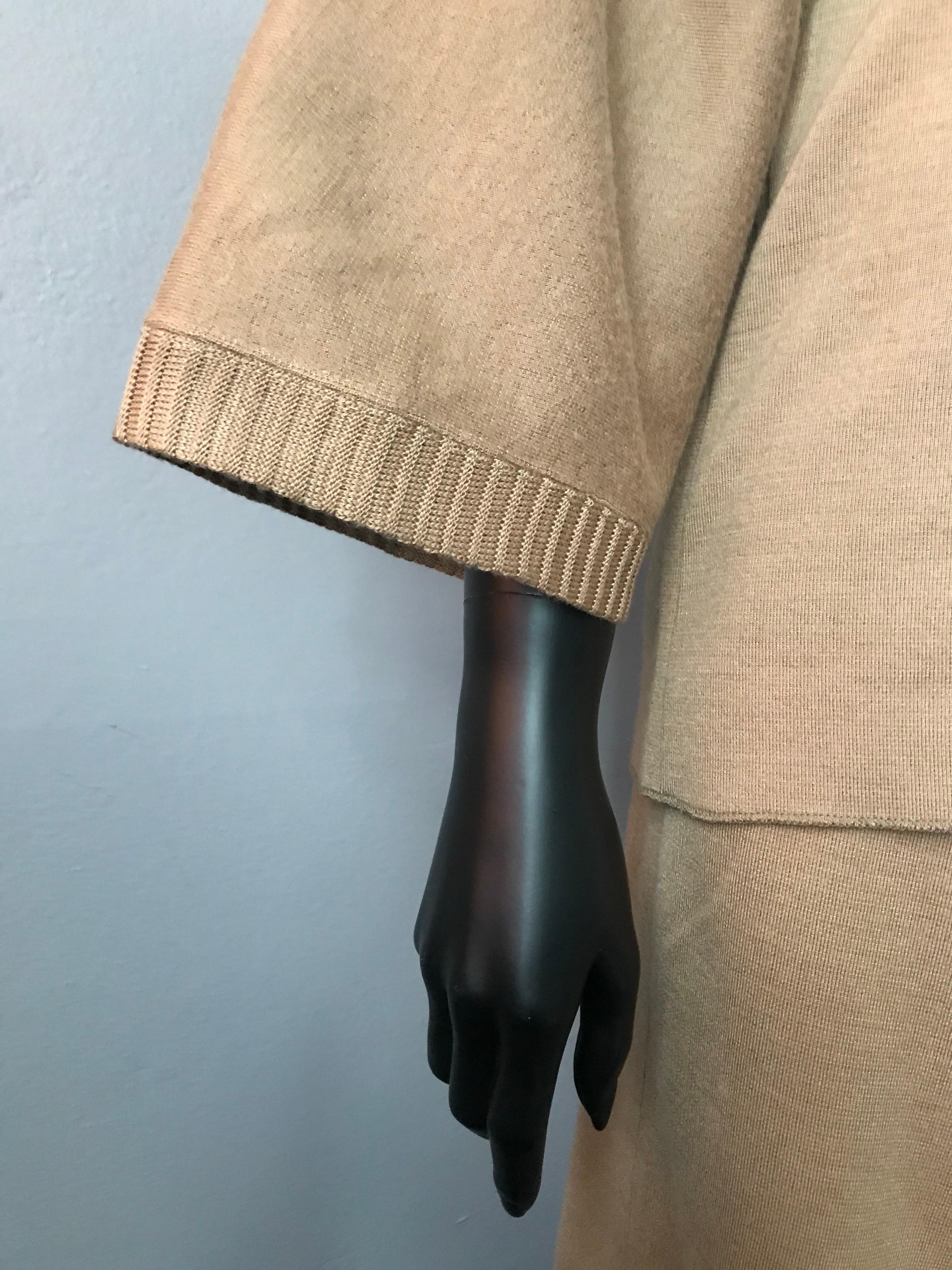 Brown Vintage 1970’s Callaghan by Gianni Versace mohair/wool winter trouser suit For Sale