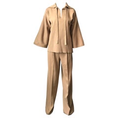Tailleur pantalone invernale vintage anni '70 Callaghan by Gianni Versace in mohair/lana