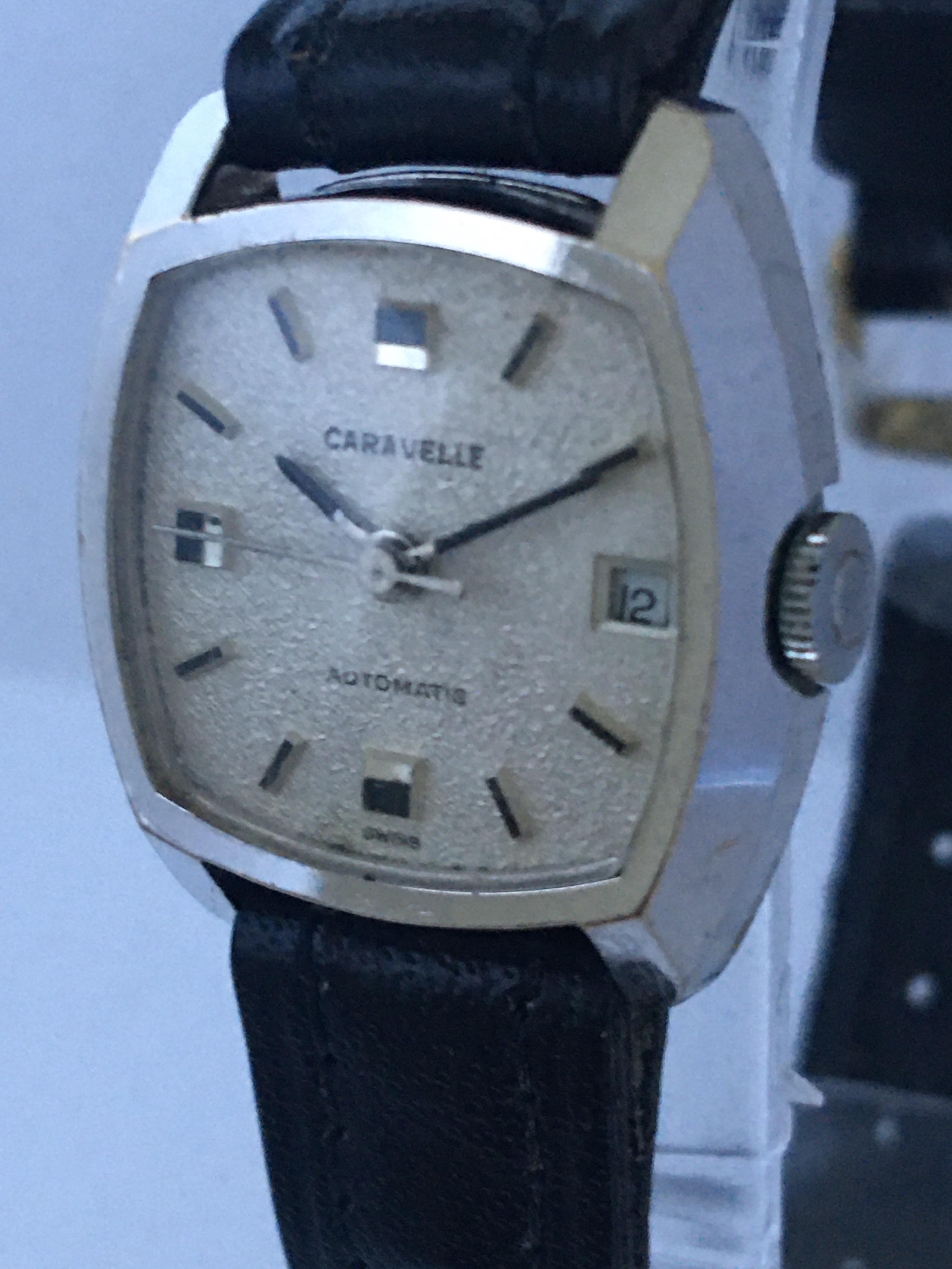 Vintage 1970s Caravelle Automatic Ladies Swiss Watch For Sale 3