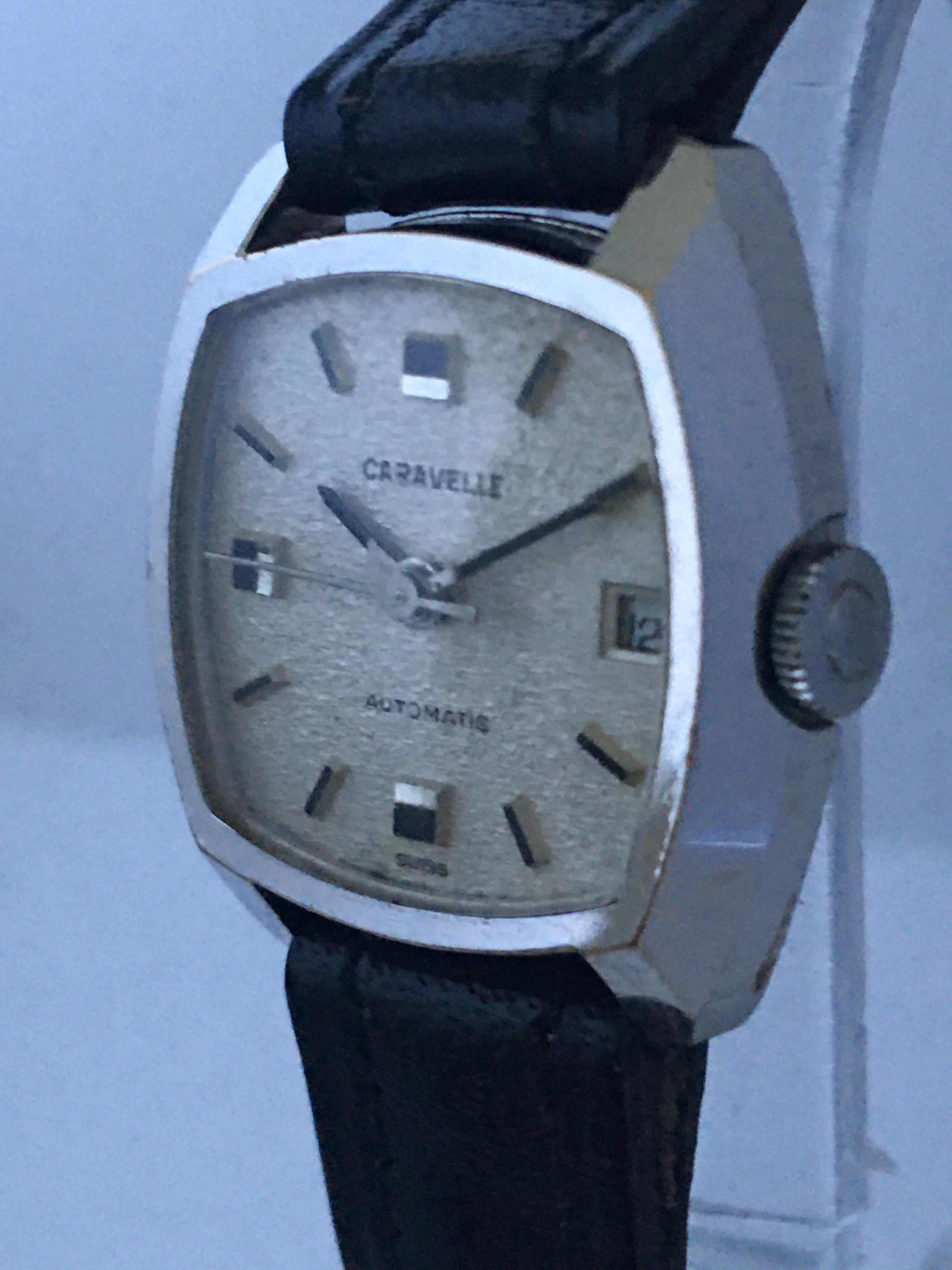 Vintage 1970s Caravelle Automatic Ladies Swiss Watch For Sale 5