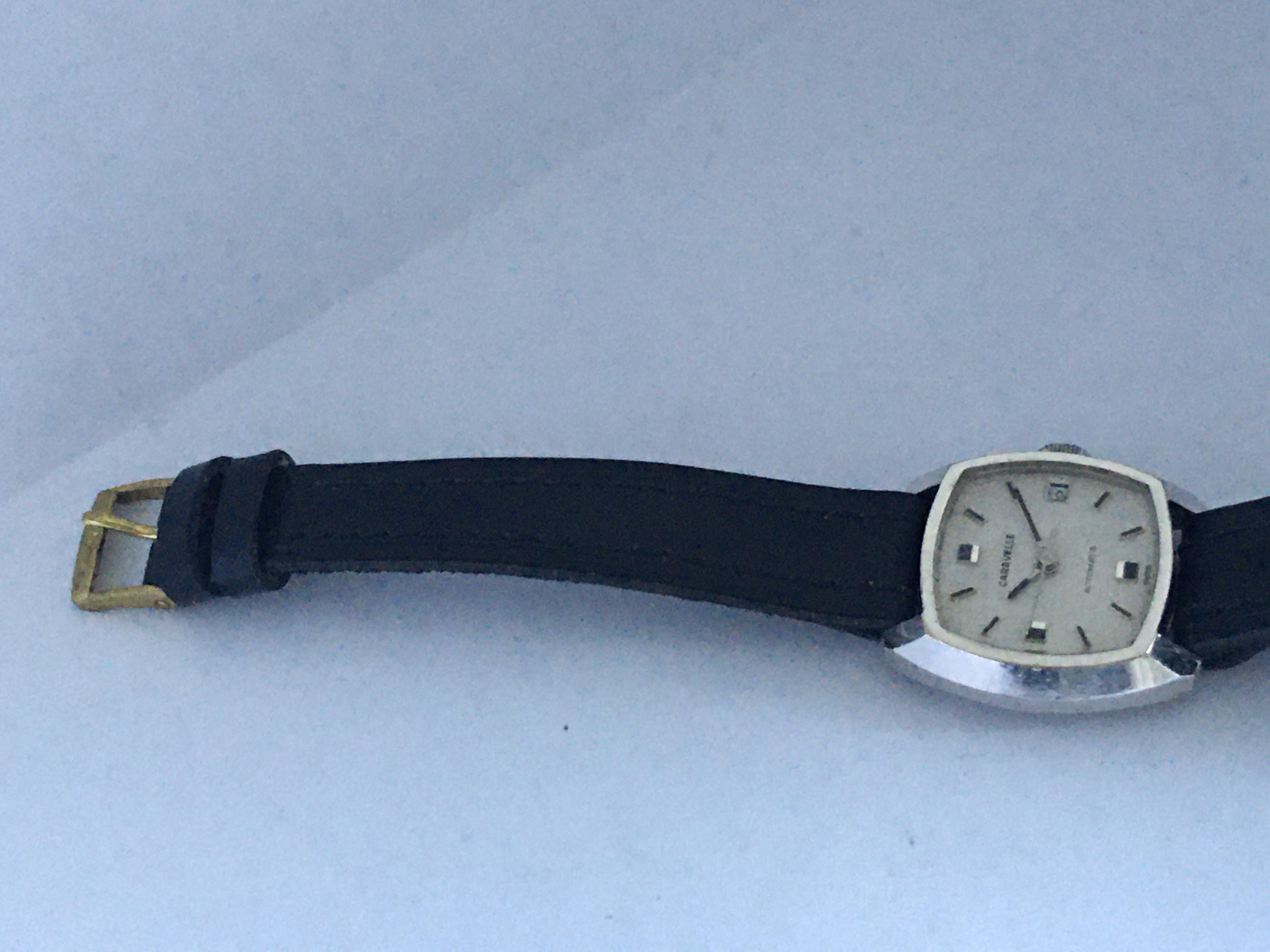 Vintage 1970s Caravelle Automatic Ladies Swiss Watch In Good Condition For Sale In Carlisle, GB