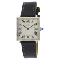 Vintage 1970's Cartier Tank Pre-Must Plata de Ley