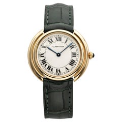 Vintage 1970s Cartier Vendôme 17003 18K Yellow Gold Manual Wind White Roman Dial
