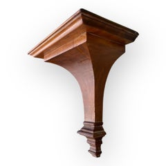 Vintage 1970’s Carved Solid Wood Wall Bracket
