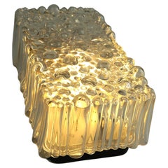 Vintage 1970s ceiling light/design wall lamp with bubble glass
