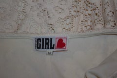 Vintage 1970s Chelsea Girl Crochet Top / Mini Dress