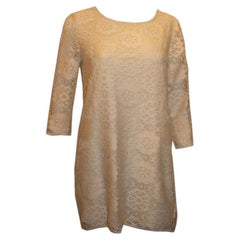 Vintage 1970s Chelsea Girl Crochet Top / Mini Dress