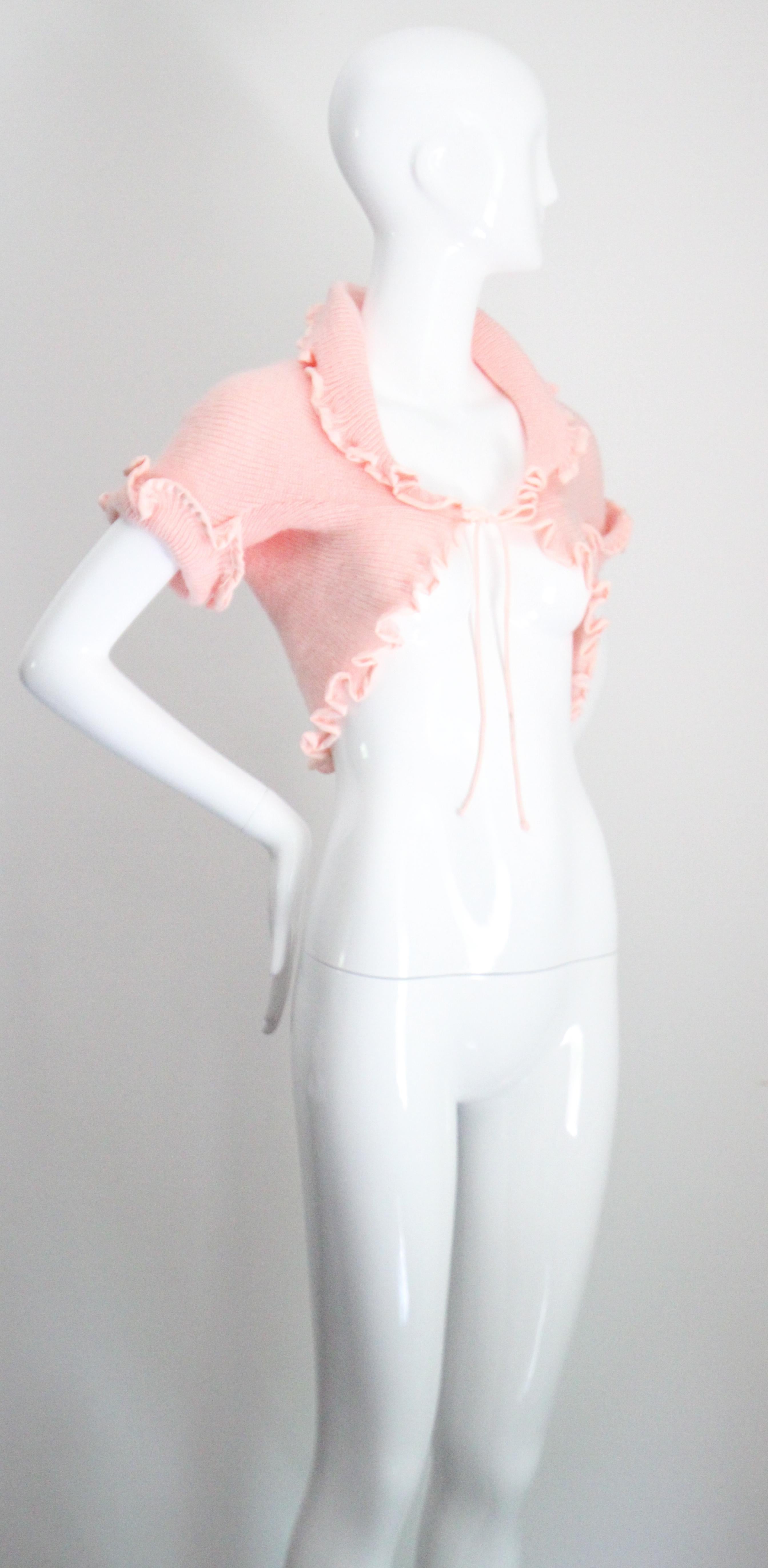 Vintage anni '70 Christian Dior - Giacca da letto con coprispalle in maglia UK 8-10 US 4-6 In condizioni buone in vendita a Cheltenham, GB