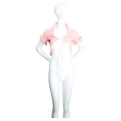 Vintage 1970s Christian Dior Knitted Bolero Shrug Bed Jacket UK 8-10 US 4-6