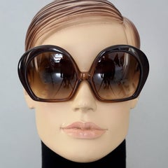 Vintage 1970s CHRISTIAN DIOR Oversized Space Age Gradient Sunglasses