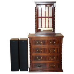 VINTAGE 1970's CHURCHILL AIREDALE GALLERY JUKEBOX HIDDEN IN CHEST OF DRAWERS