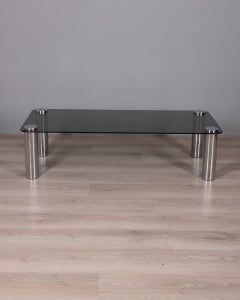 Table basse vintage des années 1970, conçue par Marco Zanuso pour Zanotta