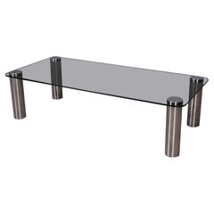 Table basse vintage des années 1970, conçue par Marco Zanuso pour Zanotta
