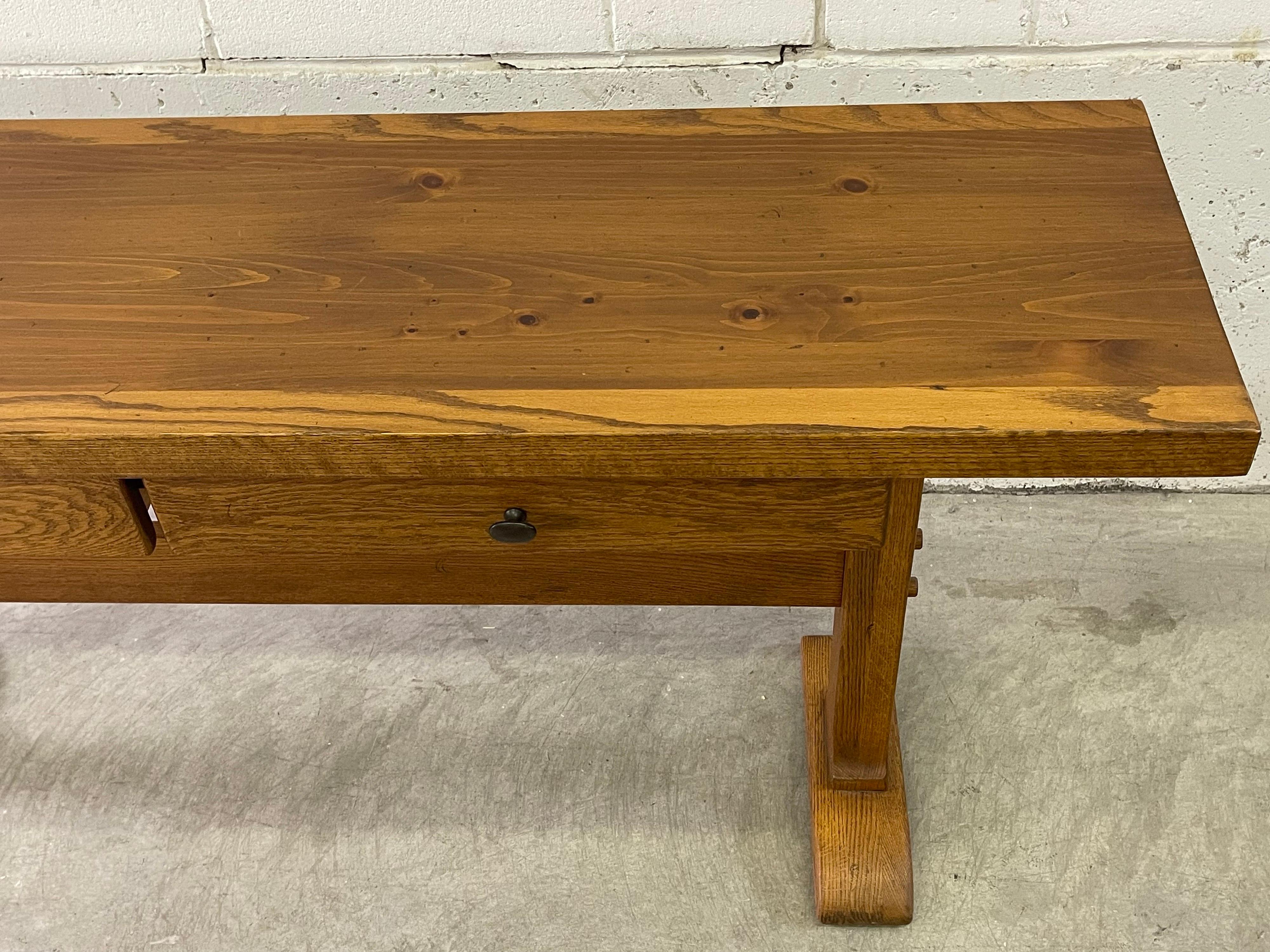 Vintage 1970s Conant Ball Console Table In Good Condition In Amherst, NH