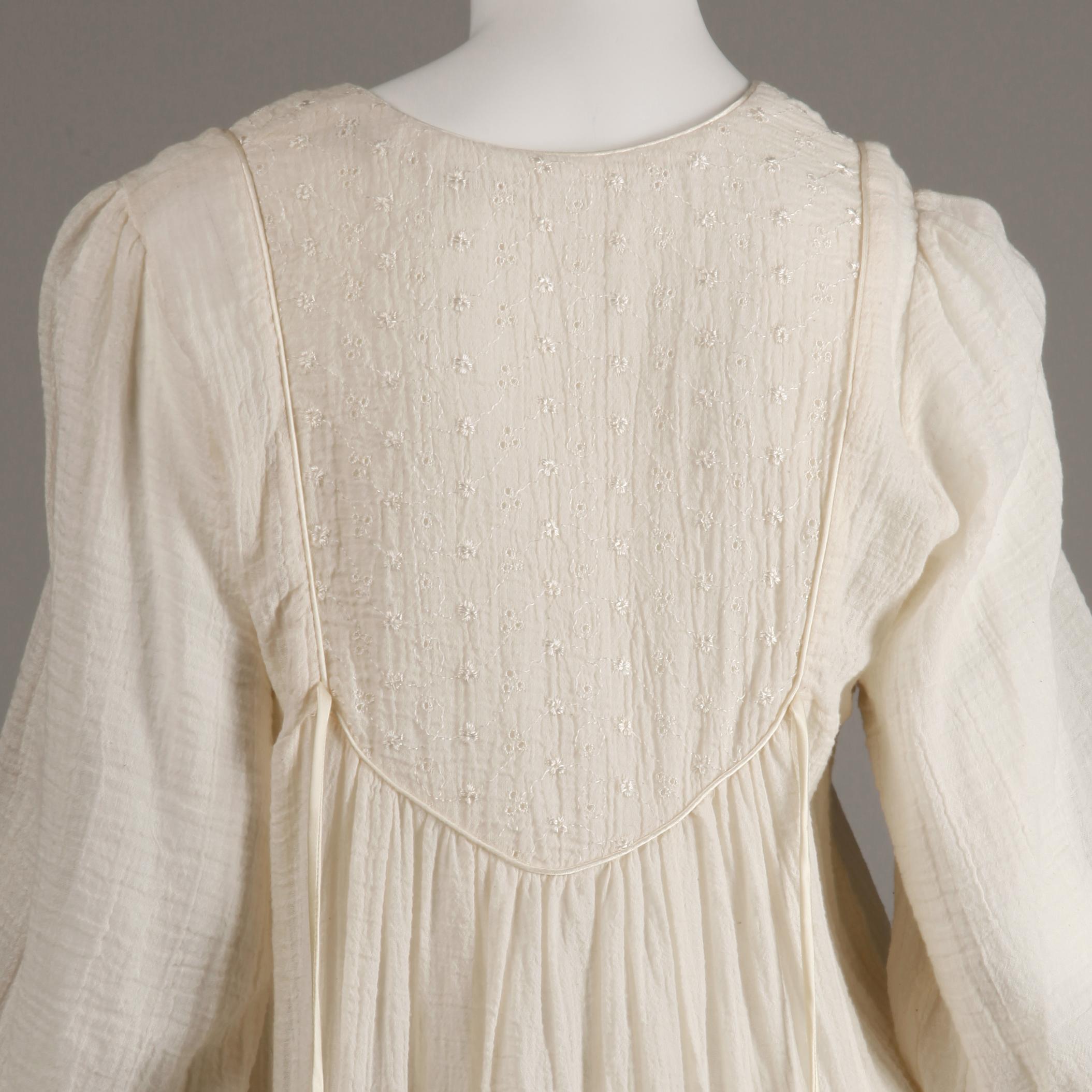 white gauze dress