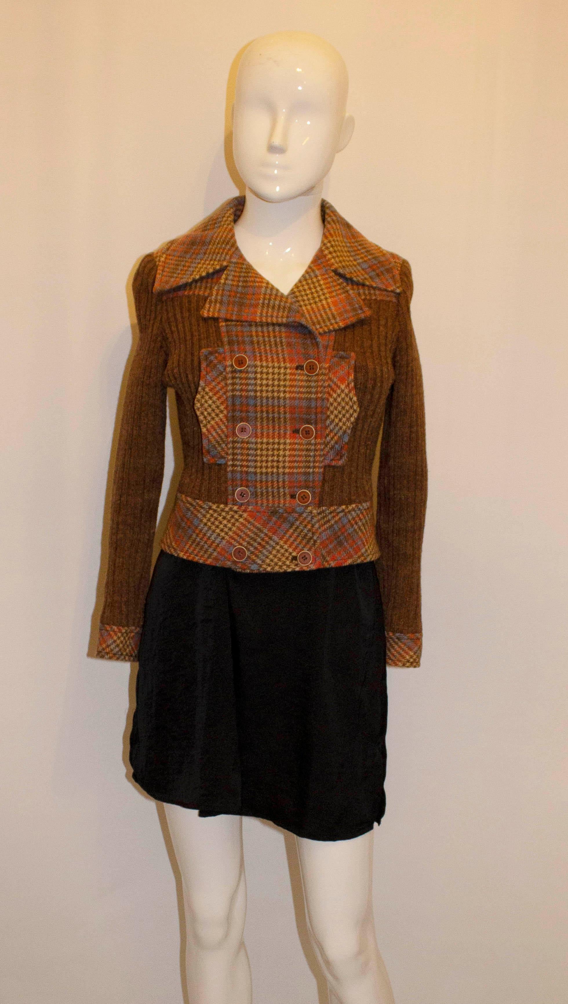 Women's Vintage 1970s Crop Wool Jacket