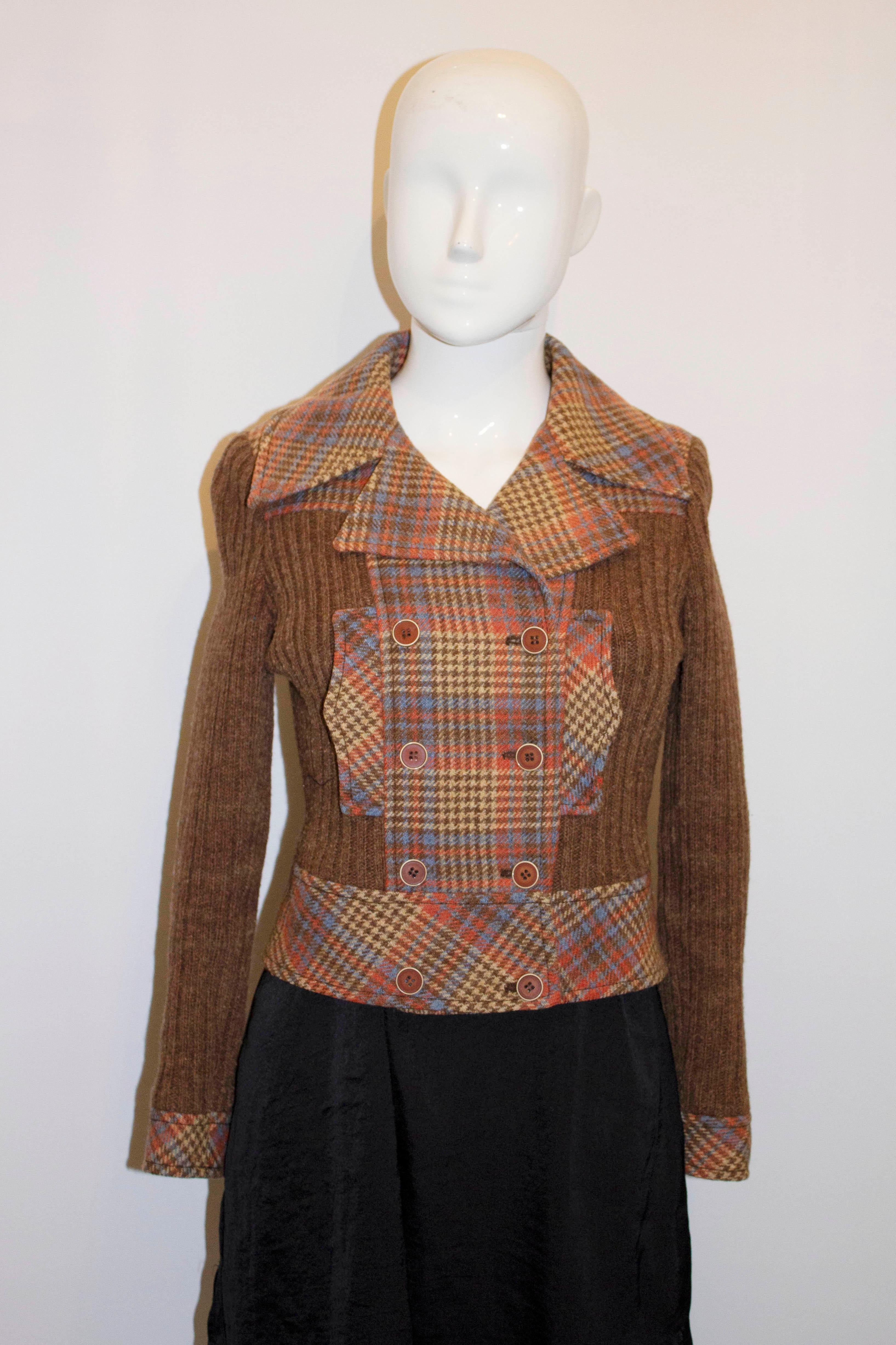 Vintage 1970s Crop Wool Jacket 1