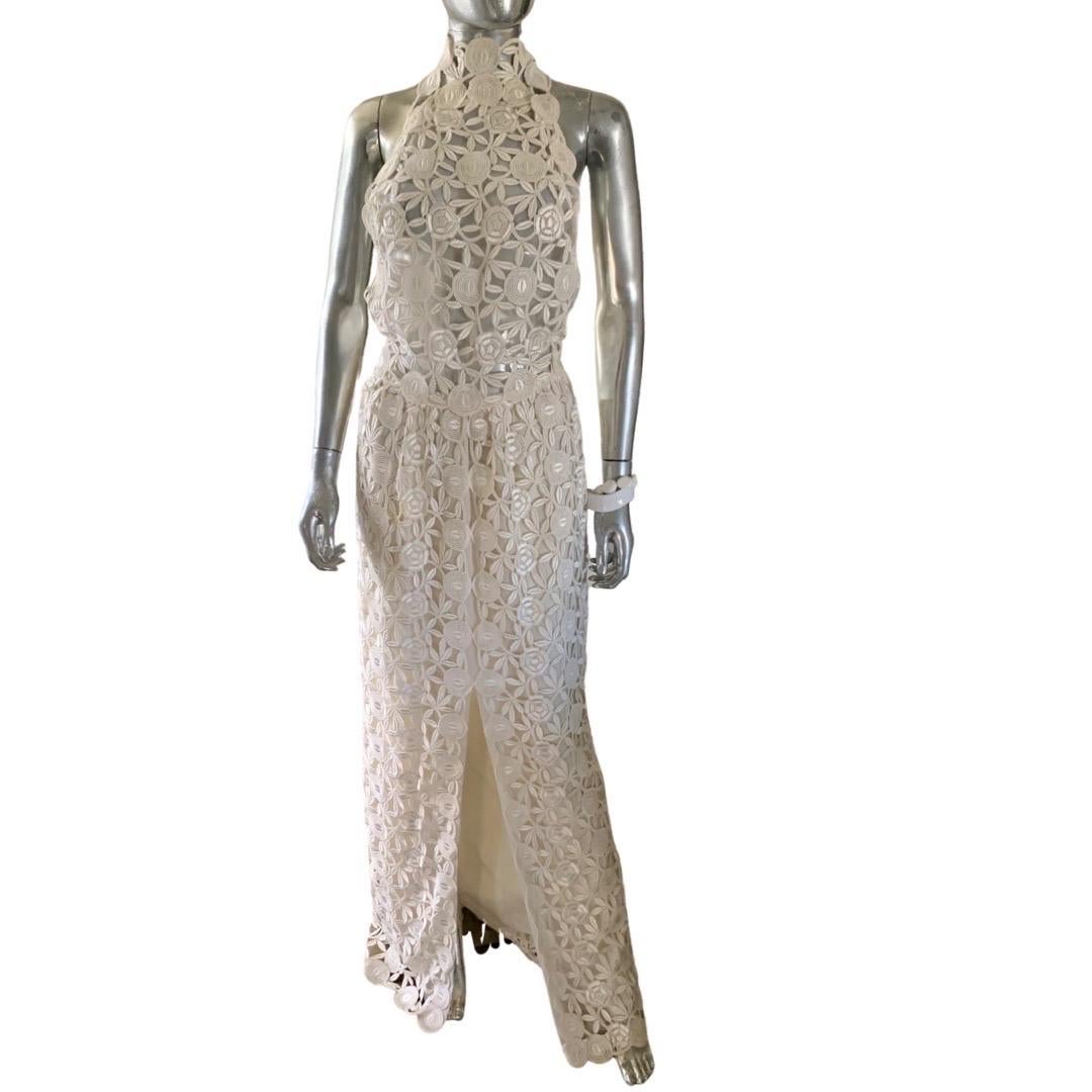 vestido guipur blanco