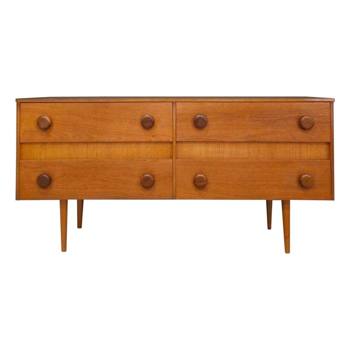 Vintage 1970s Danish Teak Wood Dresser