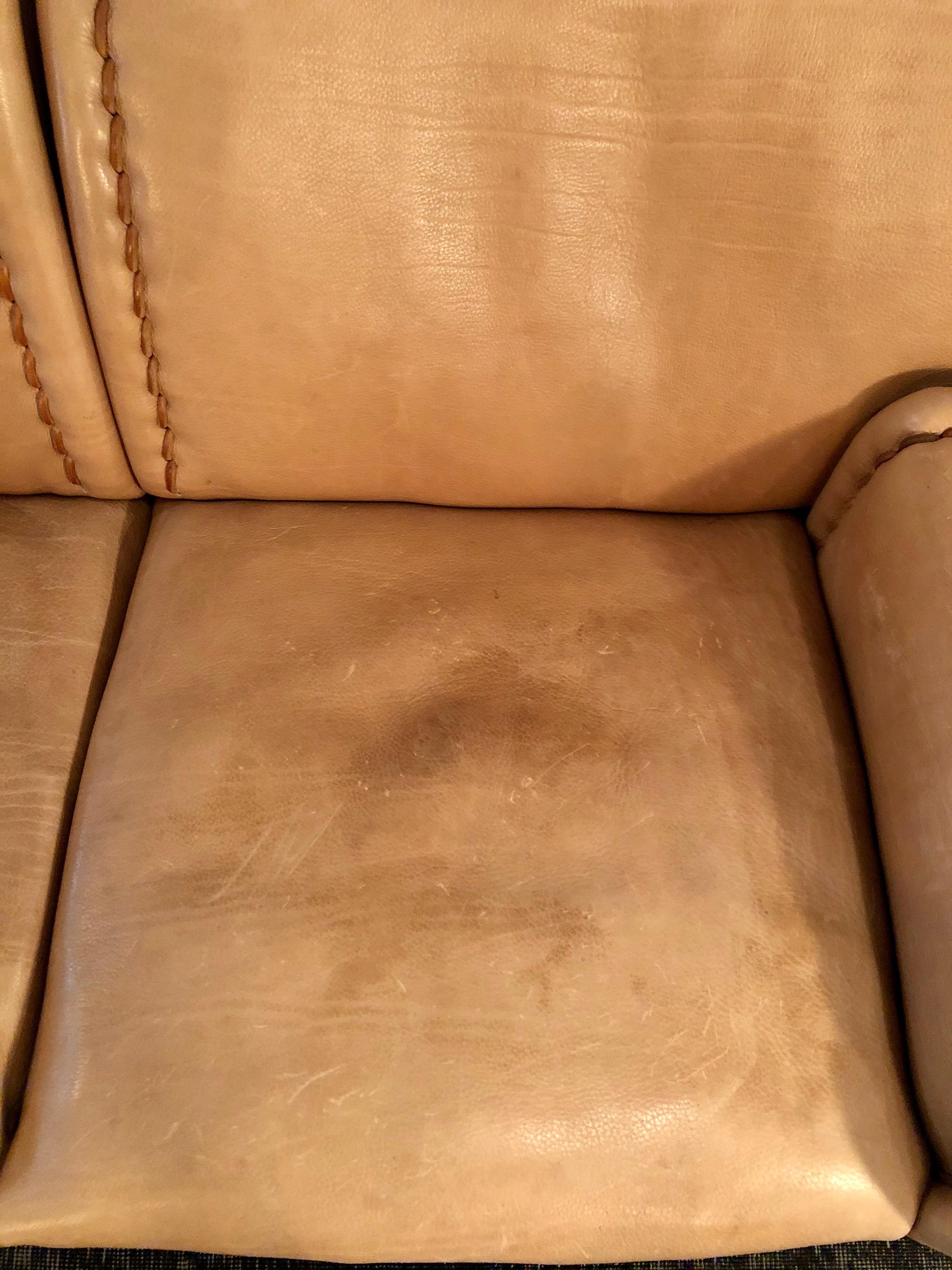 Late 20th Century Vintage 1970s De Sede DS-1010 'Sitting Bull' Nude Buffalo Leather Sofa
