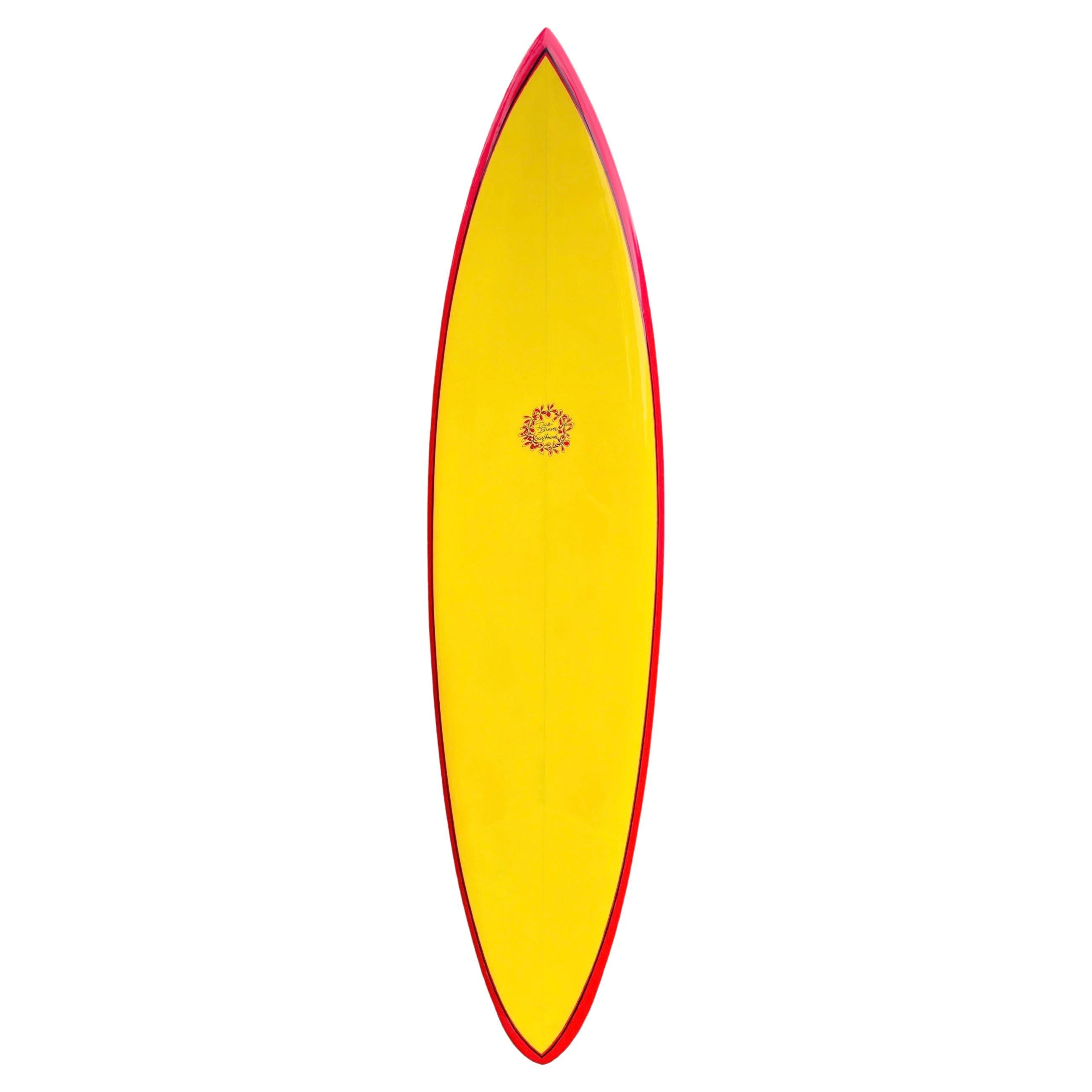 Vintage 1970s Dick Brewer single fin surfboard