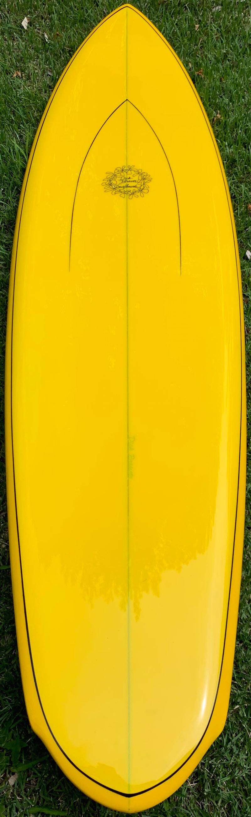 Late 20th Century Vintage 1970s Dick Brewer surfboard