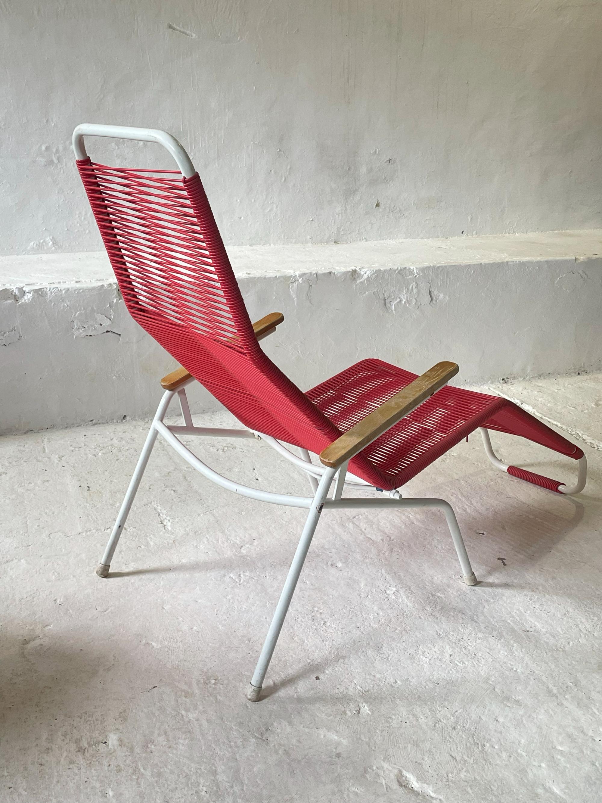 Austriaco Vintage anni '70 Elefant Möbel Spaghetti Garden Recliner in vendita