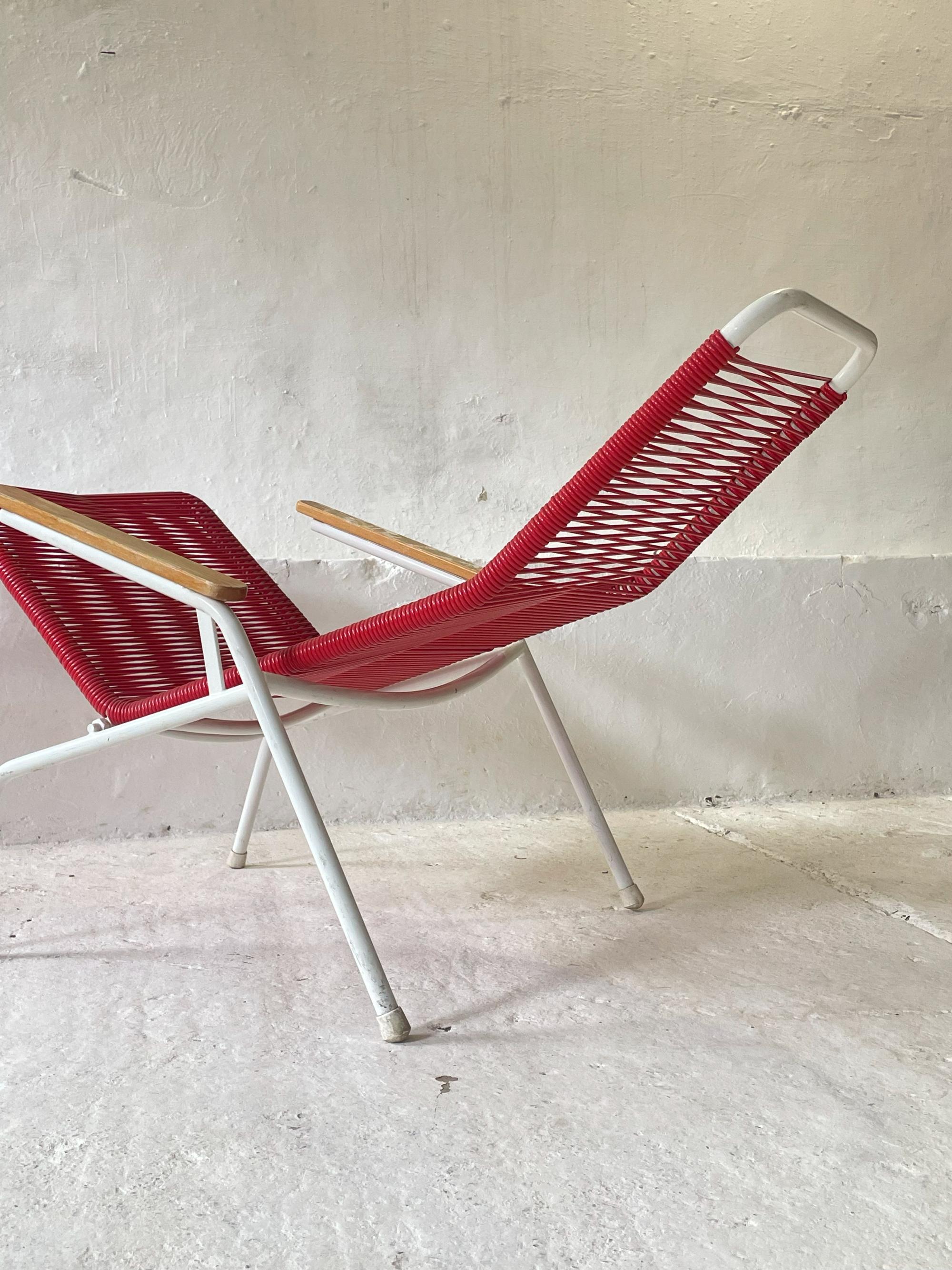 Alluminio Vintage anni '70 Elefant Möbel Spaghetti Garden Recliner in vendita