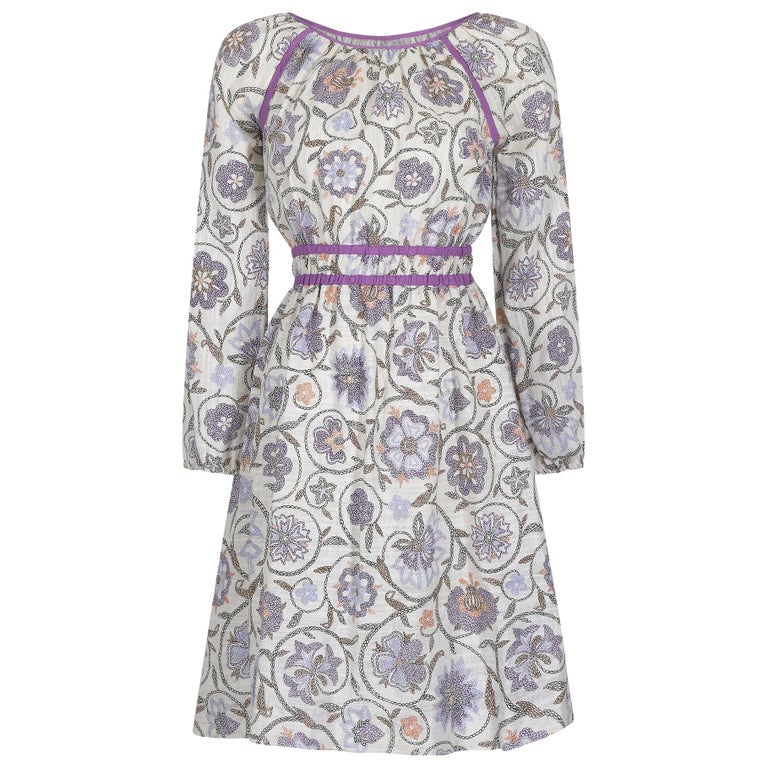 Vintage 1970s Floral cheesecloth dress UK 6-10 For Sale at 1stDibs ...